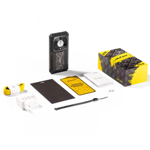  Téléphone robuste Ulefone Armor 28 Pro, 16 Go + 512 Go, vision nocturne, 10 600 mAh, écrans 6,67 pouces + 1,04 pouce, Android 15, MediaTek Dimensity 7300 Octa Core, réseau : 5G, NFC (noir) SU891B1607-025